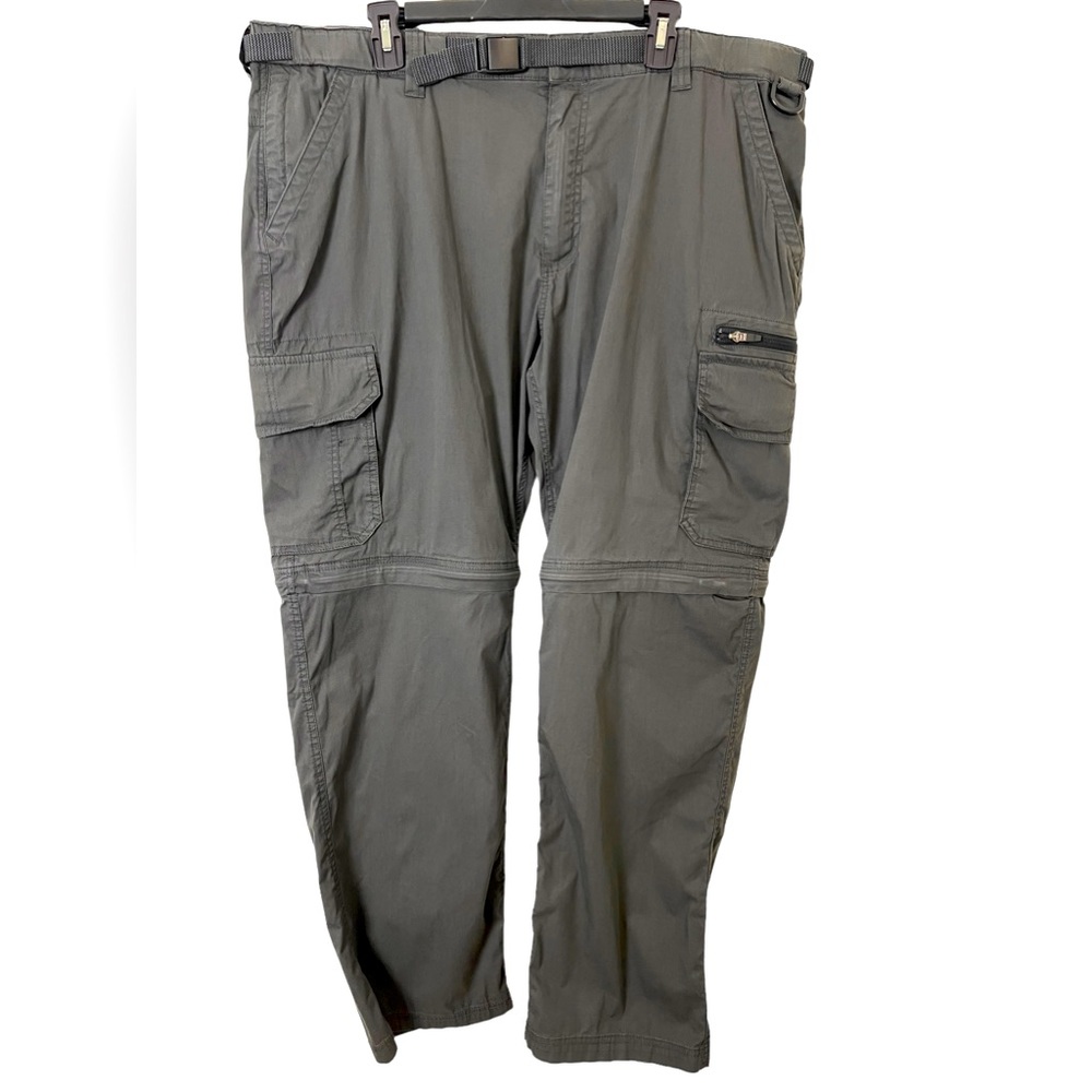 Cargo Convertible Work Construction Pants Size XXL Grey